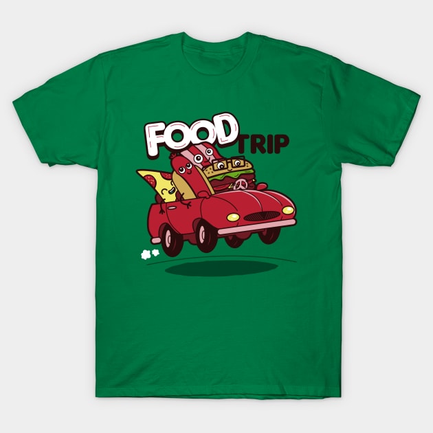 Funny Cute Original Kawaii Junk Food Road Trip Cute Meme For Foodies T-Shirt by BoggsNicolas